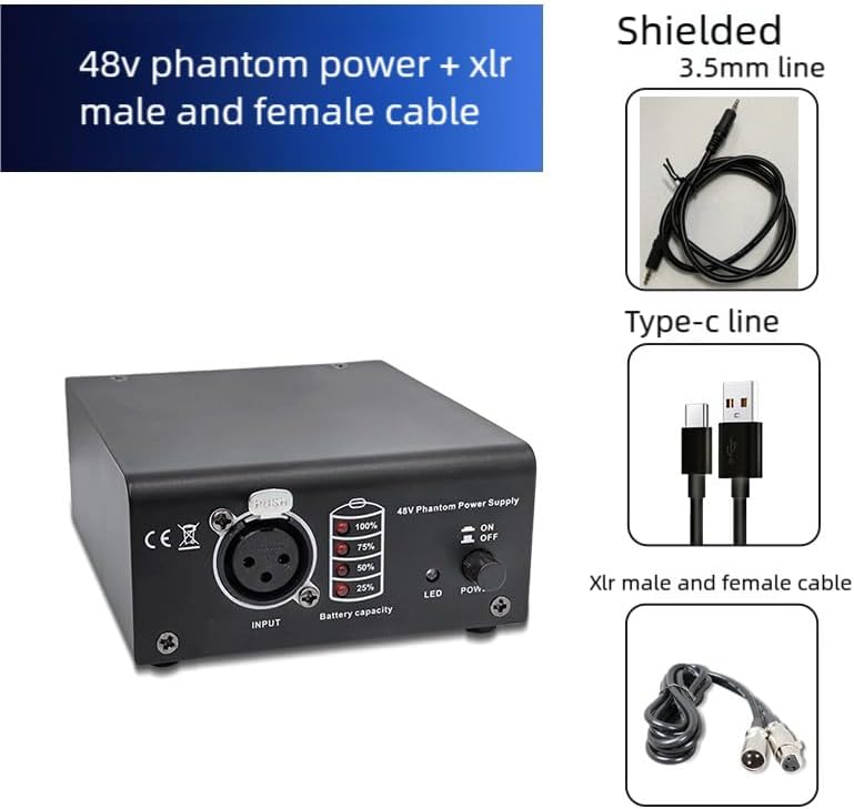 micfuns MC1 1 Channel 48V Phantom Power (1 Channel) - Image 2
